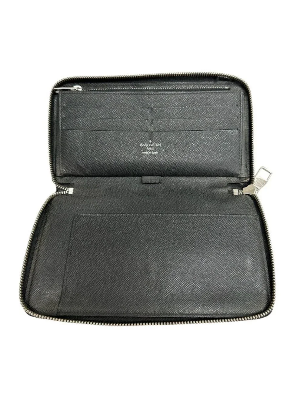 Louis Vuitton Damier Graphite Black Silver Leather Wallet